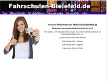 Tablet Screenshot of fahrschulen-bielefeld.de